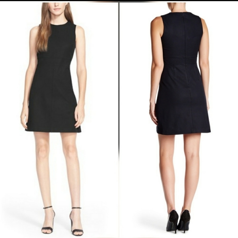 Theory Raneid Navy Blue Shift Dress